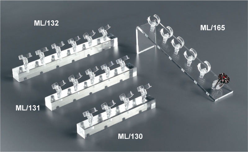 Porta anelli multipli in plex trasparente ML/130