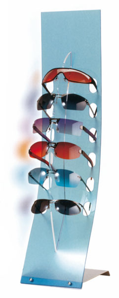 Espositore Porta Occhiali da Tavolo/Parte in plexiglass trasparente  brillante - Plexiglass D'Autore - Store Plex D'Autore