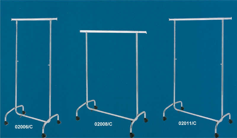 Carrelli, specchiere, stender ed espositori cromati