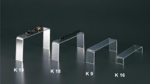 Clear plexiglass single pen display riser
