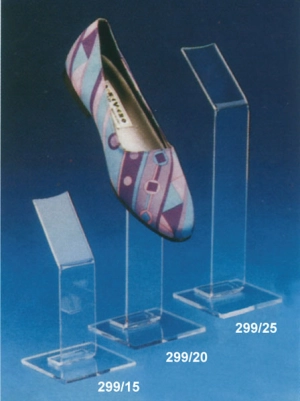 Plexiglass shoe display riser