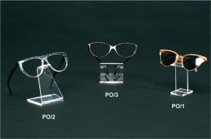 Clear plexiglass eyewear display