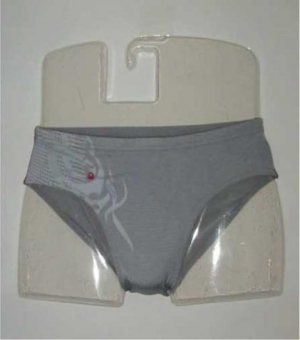 Hanging underwear display form