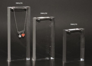 Plexiglass necklace display