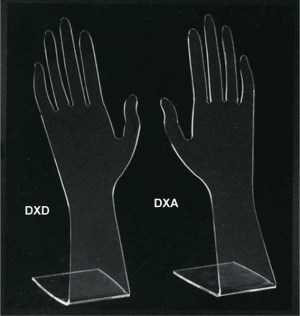 Plexiglass glove display hand