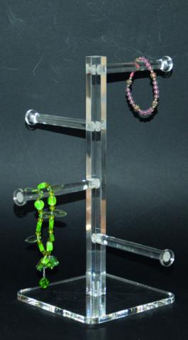 Clear plexiglass bracelet stand