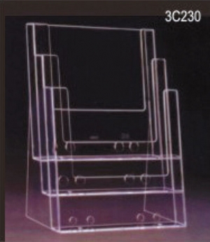 A4 three-tier leaflet dispenser