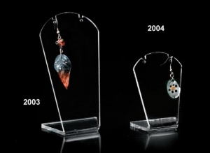 Clear plexiglass earring display