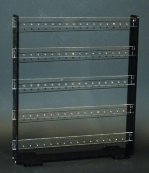 Clear and black multi earring display stand