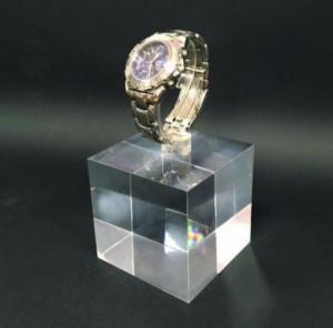 Porta orologi cubo plex trasparente