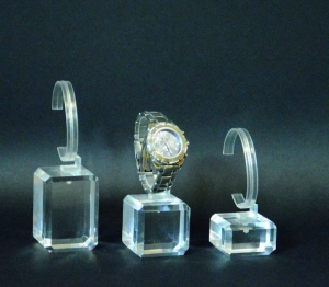 Set of three watch displays