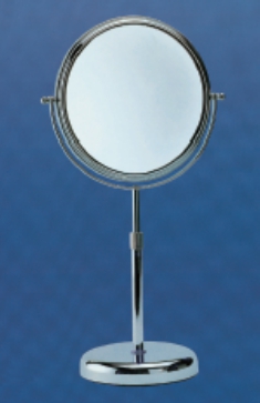 Specchio da banco bifacciale cromato Specchio da banco bifacciale cromato