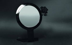 Counter mirror with rose