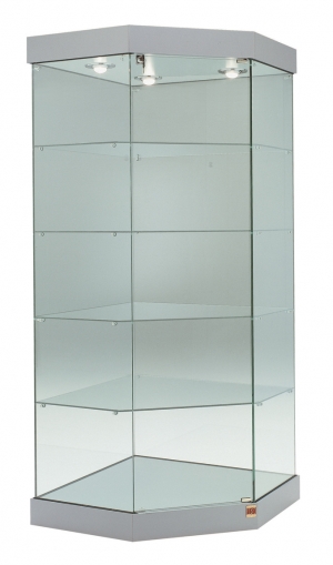Vetrina in cristallo h 180 cm